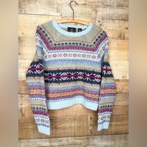 American Eagle Vintage Outfitters AE Wool Sweater Cropped Knit 90s Y2K